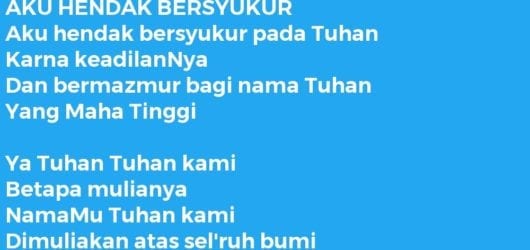 AKU HENDAK BERSYUKUR