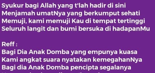 BAGI DIA ANAK DOMBA