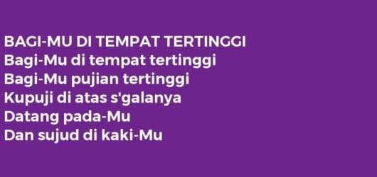 BAGI-MU DI TEMPAT TERTINGGI