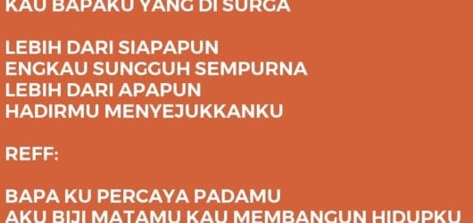 BAPA KU PERCAYA PADAMU