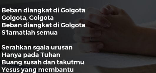 Beban Diangkat di Golgota