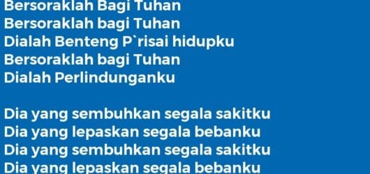 Bersoraklah Bagi Tuhan