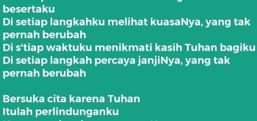 BERSUKA CITA KARENA TUHAN