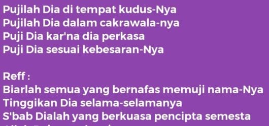 BIARLAH SEMUA YANG BERNAFAS