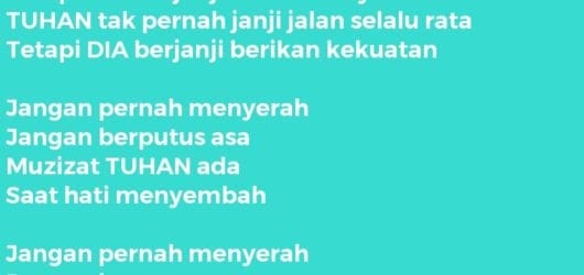 Jangan Pernah Menyerah