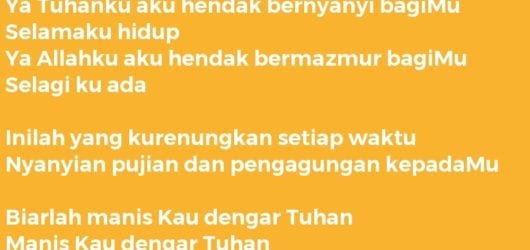 Manis Kau Dengar Tuhan