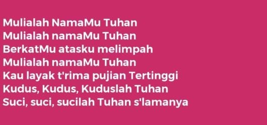 Mulialah NamaMu Tuhan