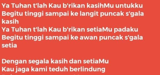 TLAH KAU BERIKAN KASIHMU UNTUKKU