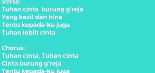 TUHAN CINTA BURUNG GEREJA