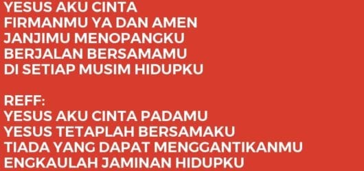 YESUS AKU CINTA