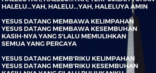 Yesus Datang Membawa Kelimpahan