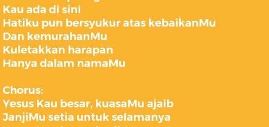 Yesus Kau Besar