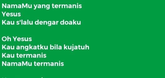 Yesus Nama-Mu yang Termanis