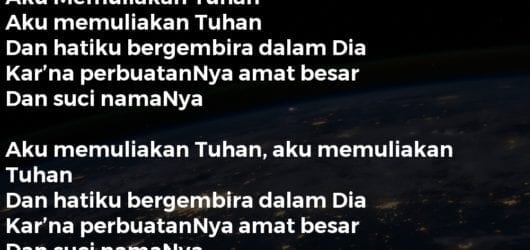 Aku Memuliakan Tuhan