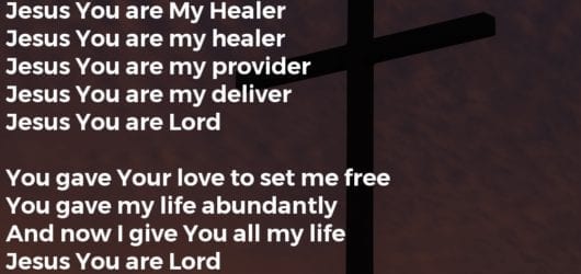 Jesus You are My Healer