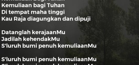 Kemuliaan Bagi Tuhan