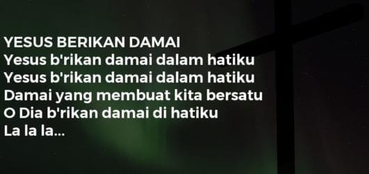 YESUS BERIKAN DAMAI