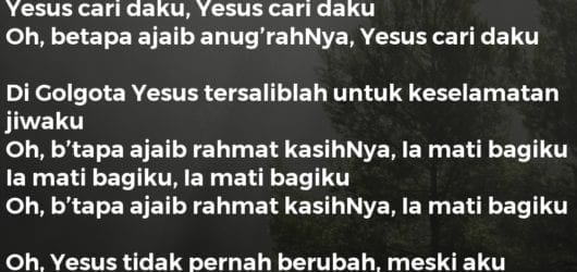 Yesus Cari Daku