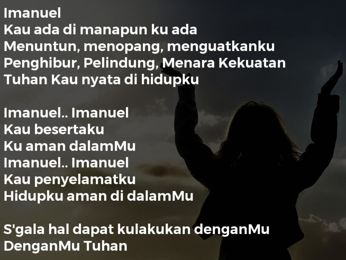 Lirik Lagu Imanuel Allah Beserta Kita