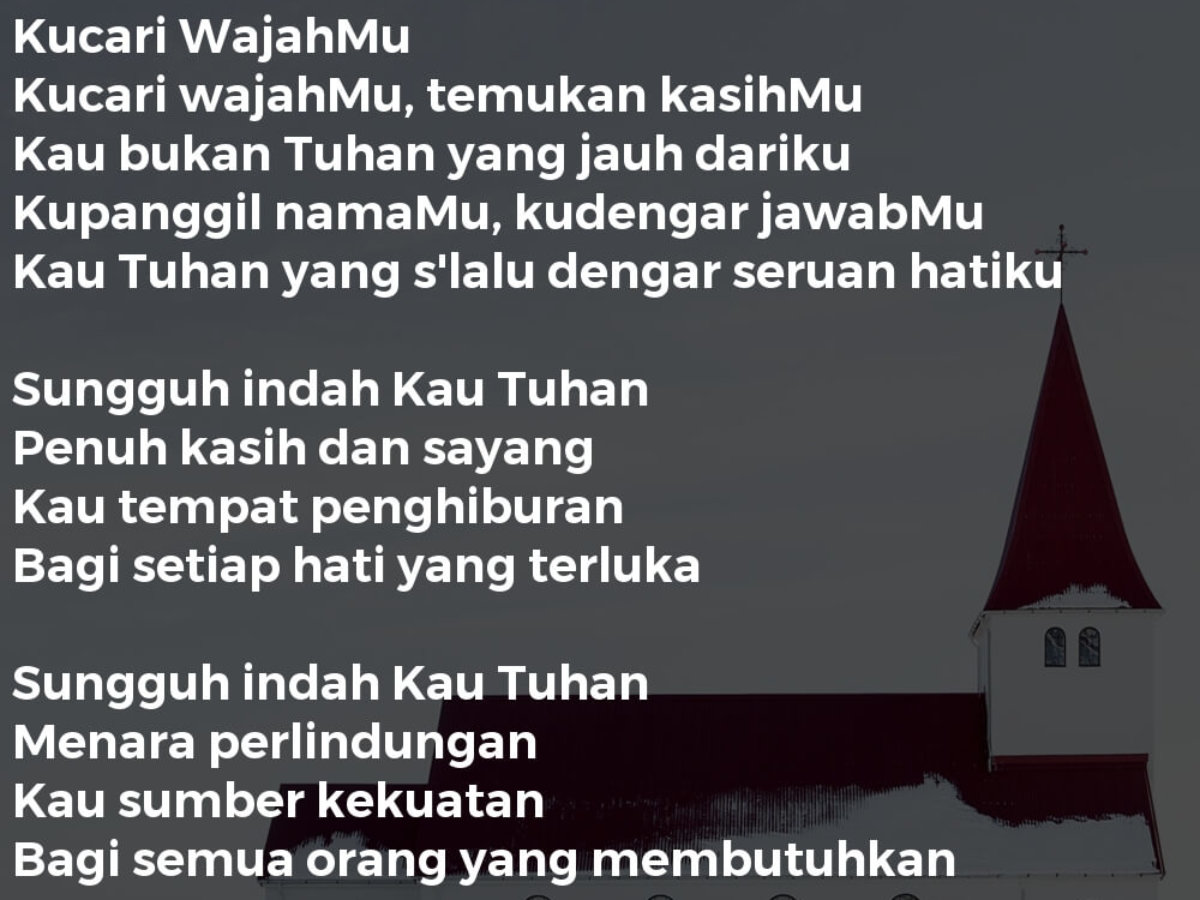 Kucari Wajahmu Lirik Lagu Kristen