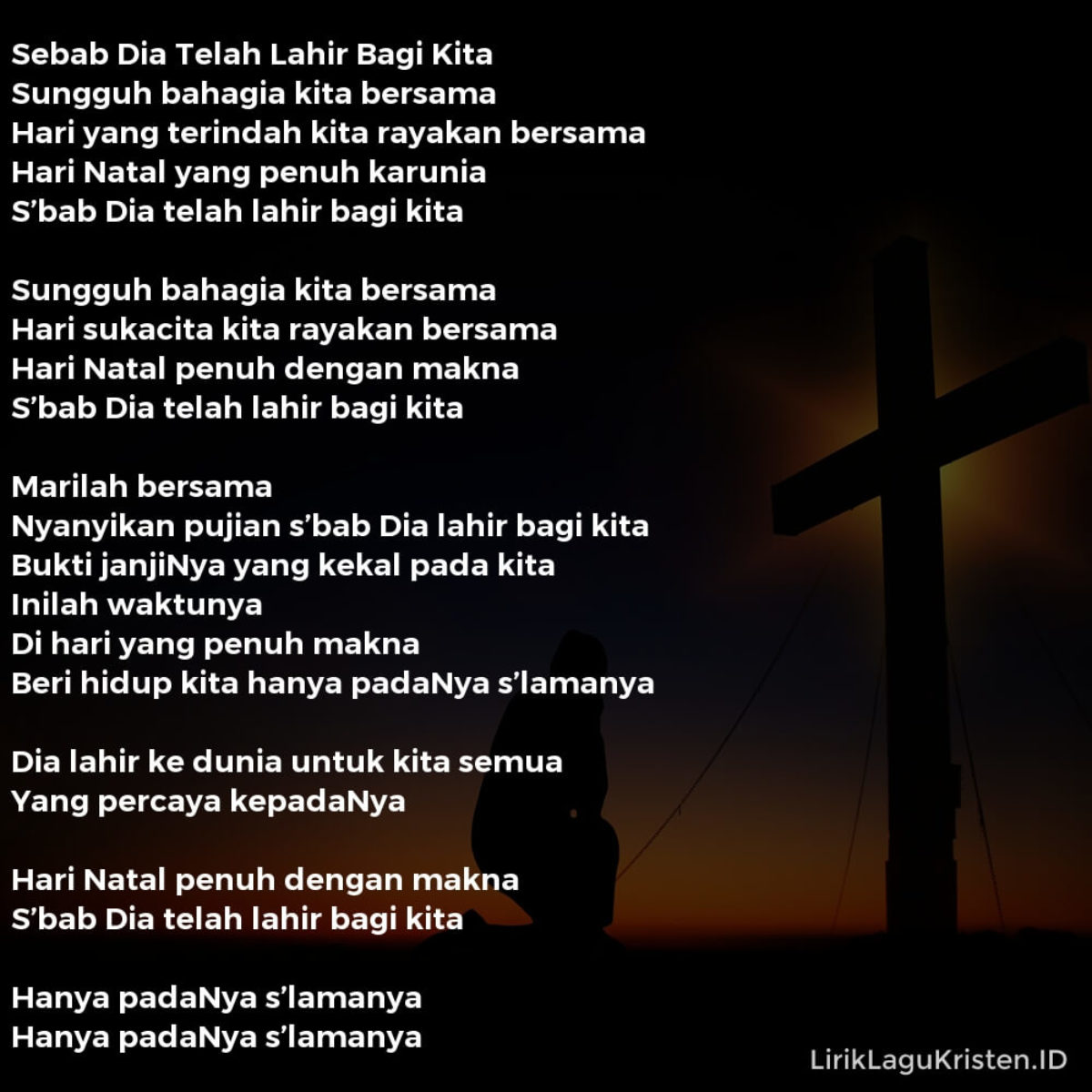 Lirik Lagu Natal Kasih Terindah