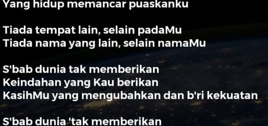 Sebab Dunia Tak Memberikan