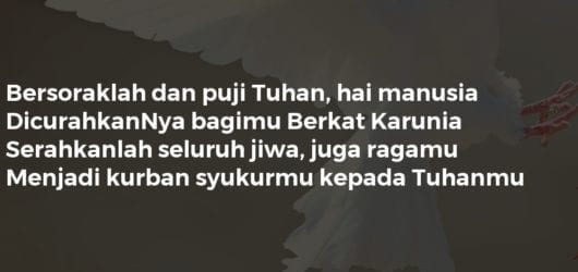 Bersoraklah Dan Puji Tuhan