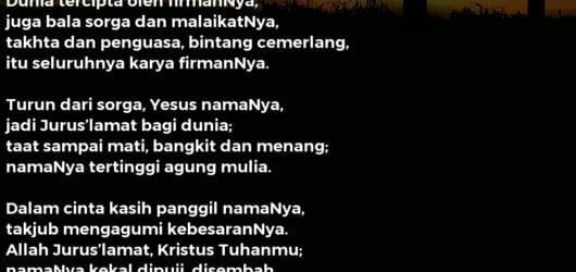 Dalam Nama Yesus Kita Bertelut