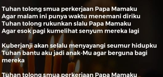 DOA UNTUK PAPA MAMA