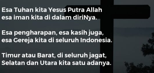 Esa Tuhan Kita, Yesus Putra Allah