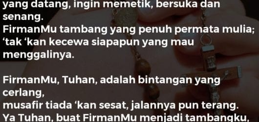 Firmanmu, Tuhan, Adalah Kebun