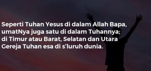 Seperti Tuhan Yesus Di Dalam Allah Bapa