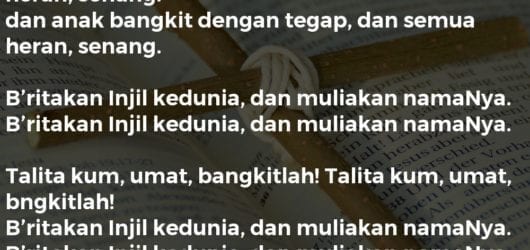 Talita Kum, Anak, Bangkitlah