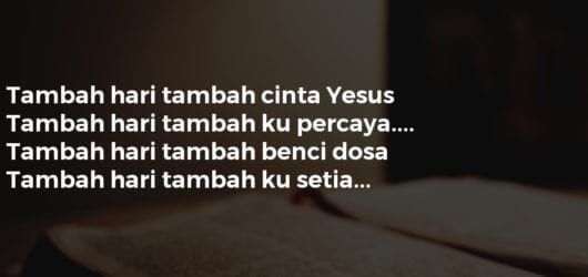 TAMBAH CINTA YESUS