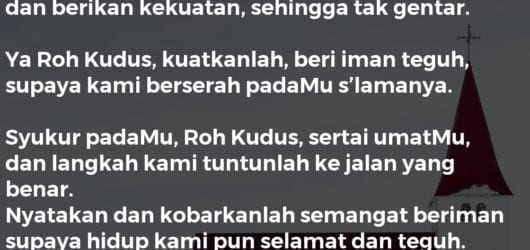 Ya Roh Kudus, Sinarilah