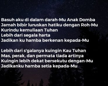 BASUH AKU DIDALAM DARAHMU