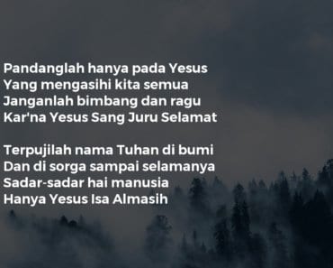 HANYA PADA YESUS