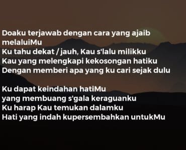 HATI YANG INDAH