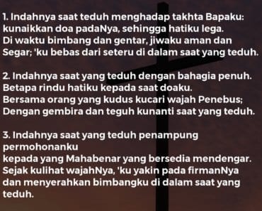 Indahnya Saat Yang Teduh