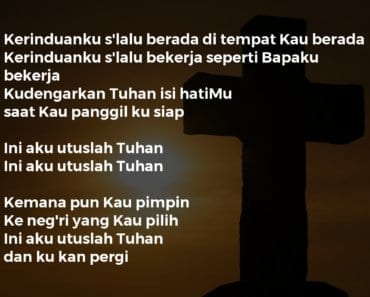 INI AKU UTUSLAH TUHAN