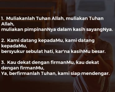 Muliakan Tuhan Allah