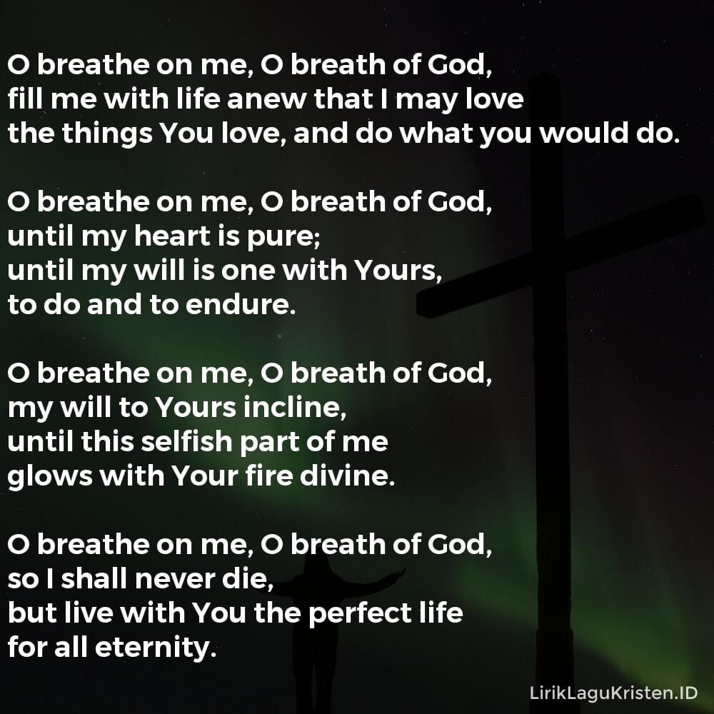 O BREATHE ON ME, O BREATH OF GOD