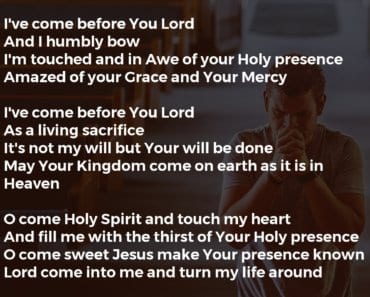 O COME HOLY SPIRIT