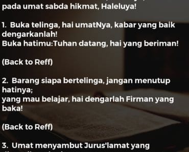 Tuhan Allah T’lah Berfirman