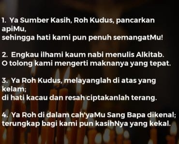 Ya Sumber Kasih, Roh Kudus