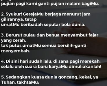 Ya Tuhan, Hari T’lah Berakhir