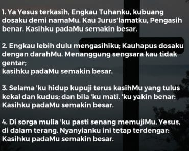 Ya Yesus, Terkasih