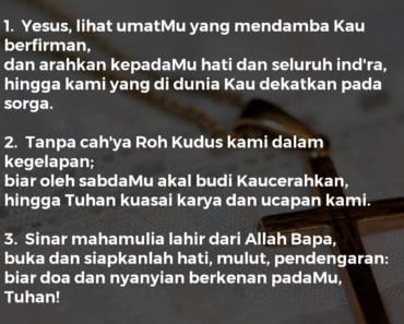 Yesus, Lihat UmatMu