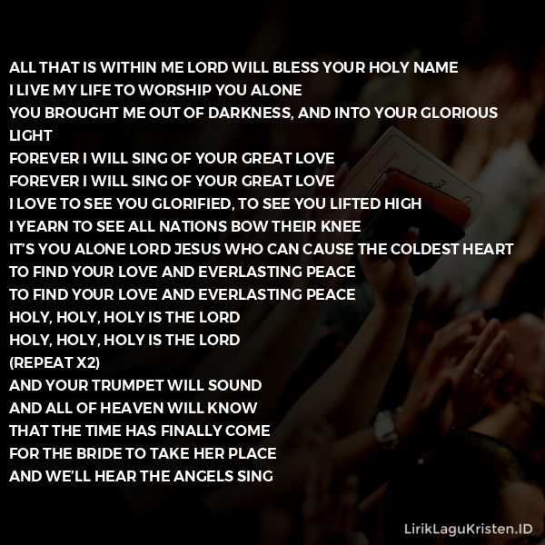 Sing of Your Great Love