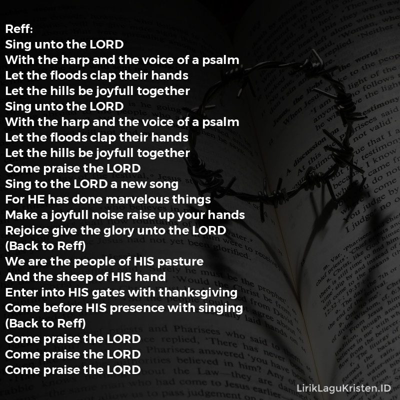 SING UNTO THE LORD